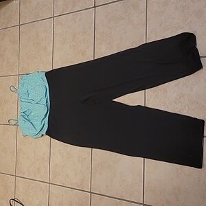 Enfocus Studio Teal and Black Jumpsuit